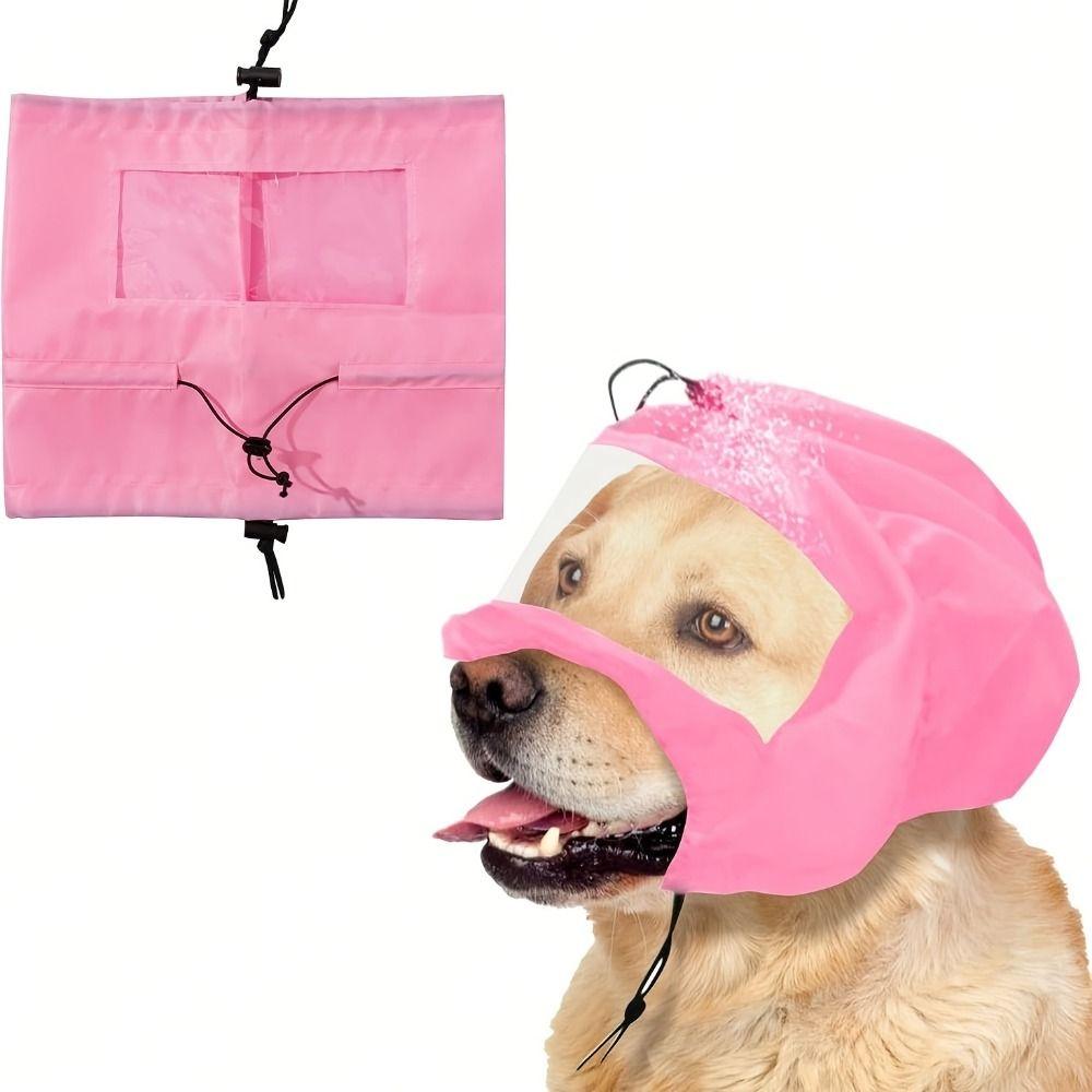 Adjustable Buckle Dog Ear Protection Hat Portable Dog Shower Cap Water Activities