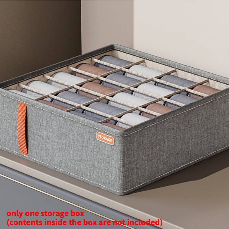 Underwear Storage Box With Dividers For Closet Organization And Drawer Use