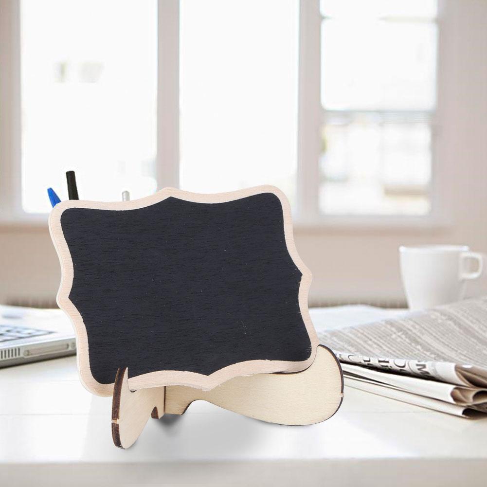 10pcs Mini Chalkboards Wooden Signs Blackboards Message Board for Wedding Party Decoration