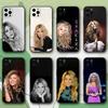 Singer Famous S-Shakira Telefoonhoesje Voor iPhone 16,15,14,13,12,11,Pro,X,XS,Max,XR,Plus,Mini Zwart Zacht Hoesje