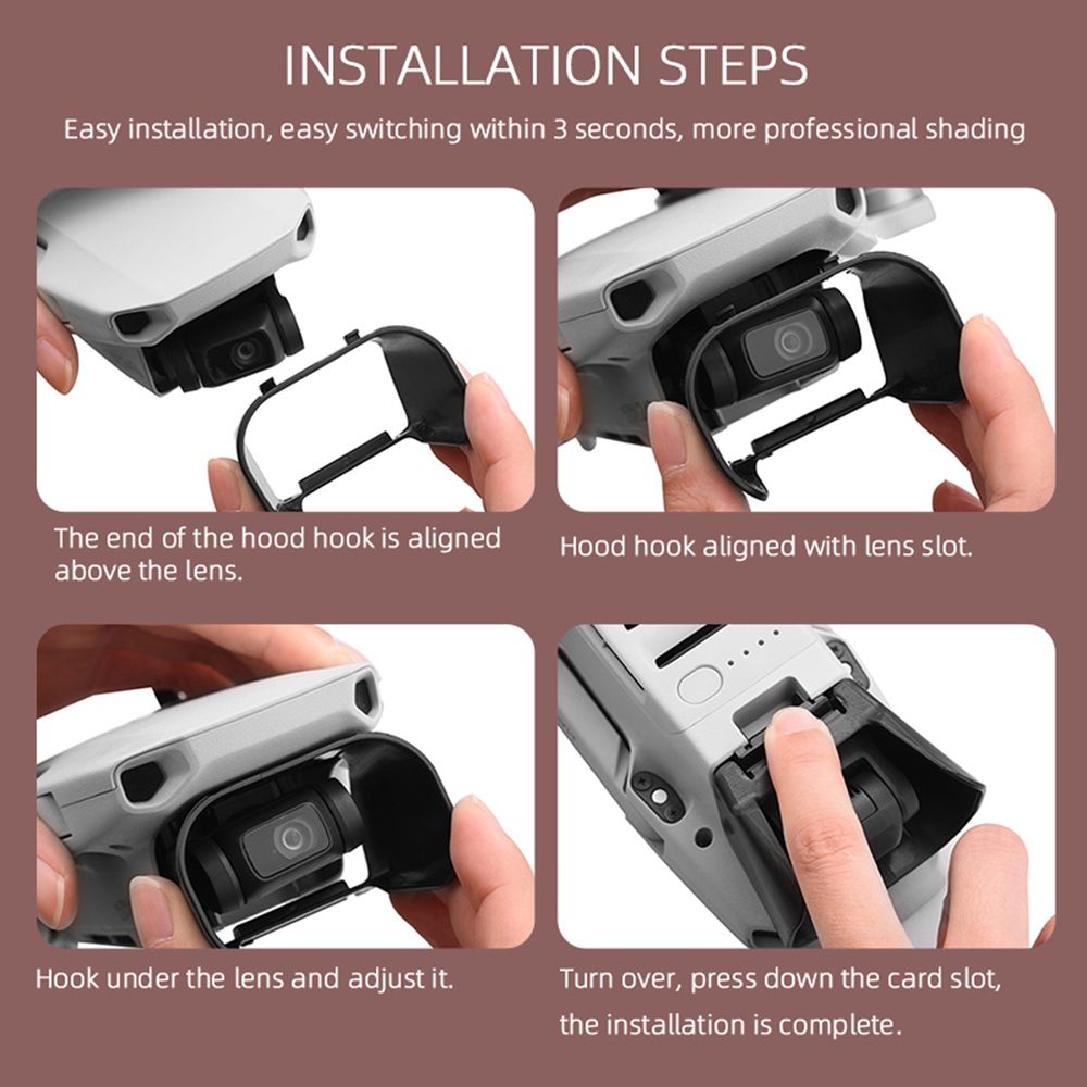 Gimbal Gimbal Protective Cap Lens Hood Camera Sunshade Visor Lens Cover Sunshade Protective Cover