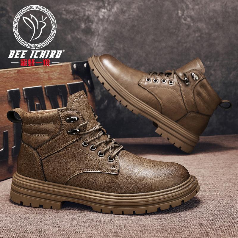 

Ботинки Мартин мужские туфли осень и зима высокие повседневные кожаные туфли модные рабочие ботинки 45