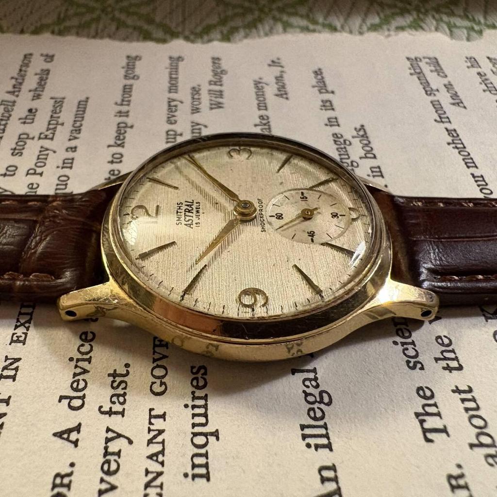 Used UK 1960's SMITHS ASTRAL Watch Antique Watch UK Vintage Manual Winding Watch Astral Vintage Mechanical Watch