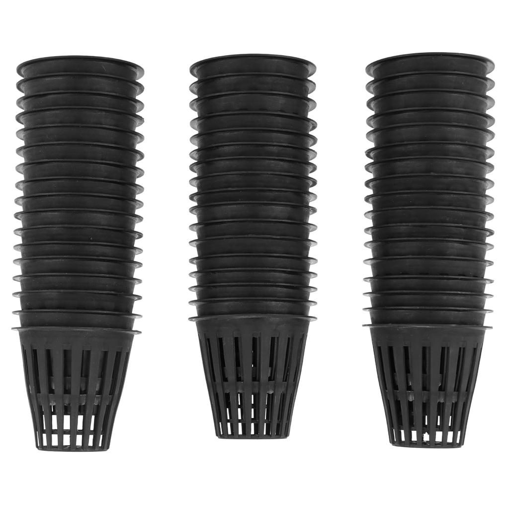 50 Stück Hydrokulturbecher Leichte Economy-Netztöpfe 2 Zoll Kunststoff-Netzbecher Töpfe Pflanzbehälter