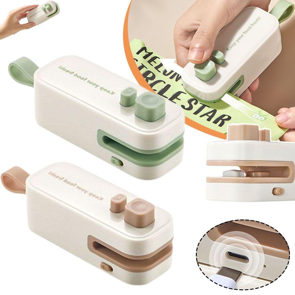 New Rechargeable Mini Sealing Machine Handheld Portable Magnetic Sealing Clip Snack Sealing Machine for Plastic Bag Snack Bag