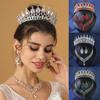 Baroque Crystal Rhinestone Bridal Jewelry Sets for Women Wedding Dress Crown Earring Tiaras Necklace Set Prom Bride Jewelry Sets