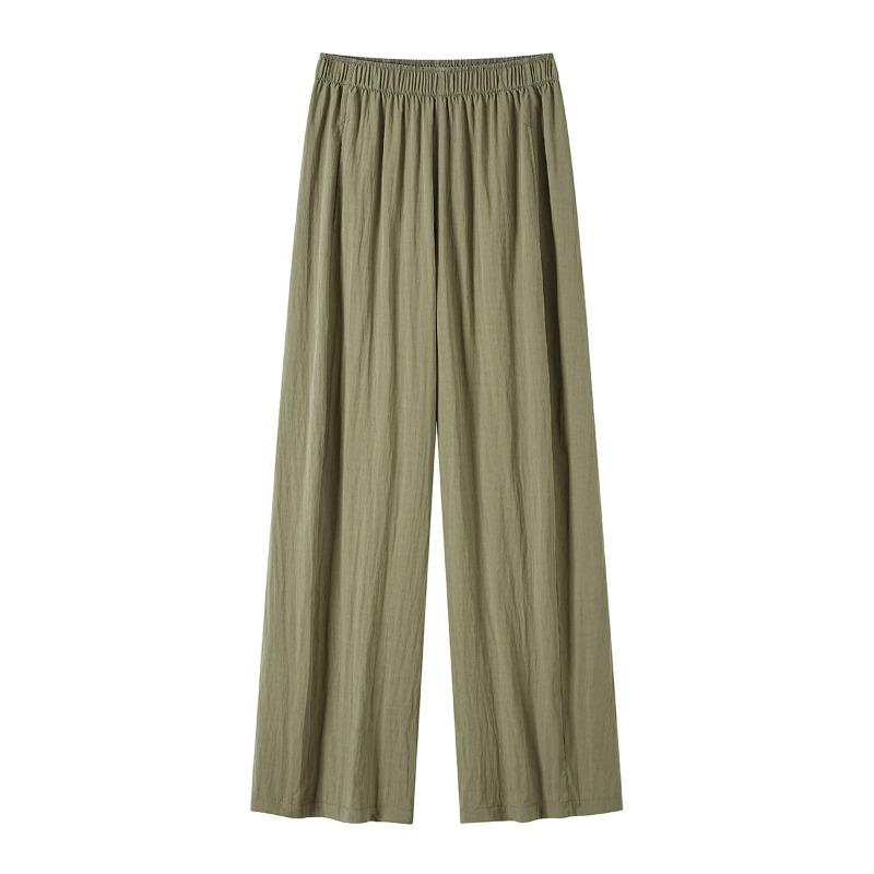 Light and Cool Pants Women's Summer New Casual Pants Drape Lazy and Thin Small Cloud Wide-leg Pants