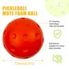 Silent Pickleball Balls 3X Silent Pickleballs for Practice 74mm Quite Warm Up Pickleball Drills Soft Hollow Pickle Ball for Home