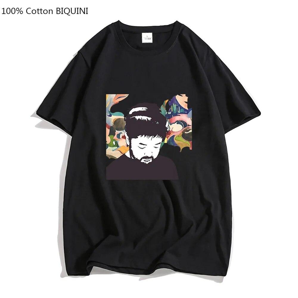 

Lo-Fi Джаз Хип-Хоп Музыка Nujabes Seba Jun Футболки Унисекс Портрет Крутые футболки Футболки из 100% хлопка Harajuku СВОБОДНОЕ Чувство дизайна L