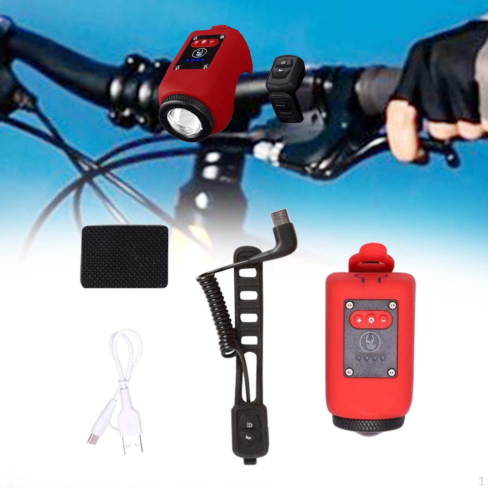 

Велосипедный фонарь с передним звуковым сигналом IPX5 водонепроницаемый уличный велосипедный фонарик безопасное предупреждение красный