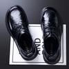 Autumn New Business Casual Leather Shoes High-end Leather Men's Shoes First Layer Cowhide Big Head High-end Wedding Leather Shoes Tide