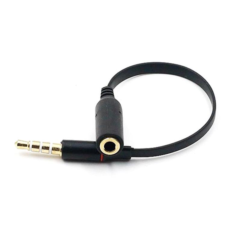 3.5mm US Standard to Mobile Headset Adapter, 4-Pole Male to Female Extension Cable