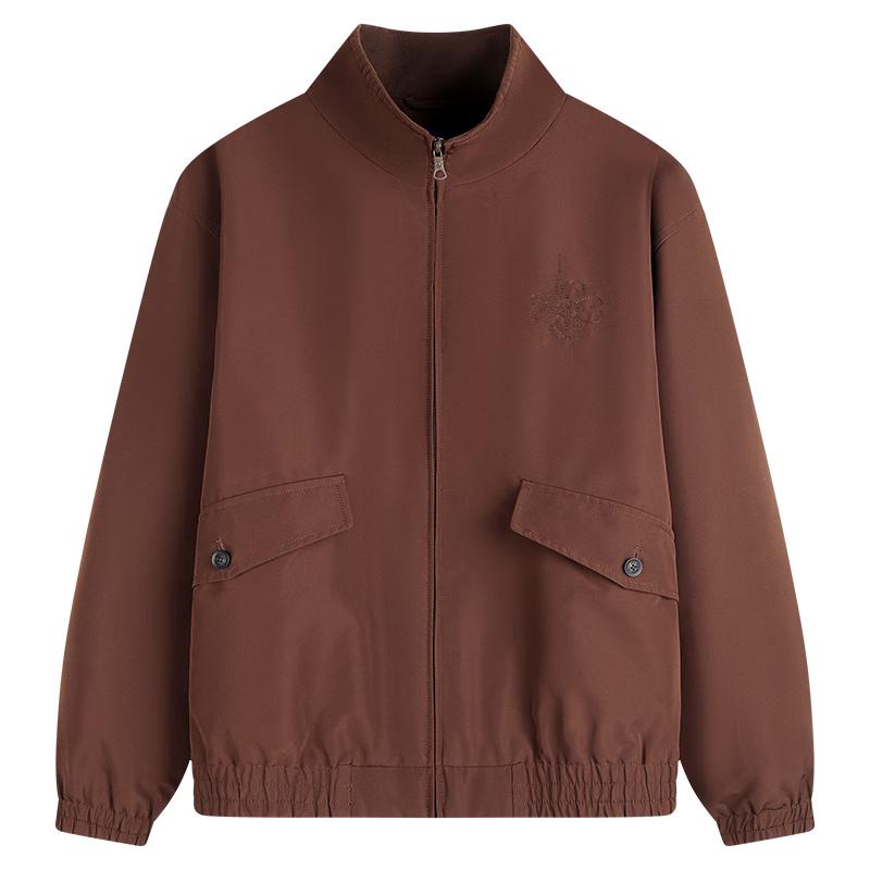 NVG.YOUNG Men's Fleece-Lined Stand Collar Jacket