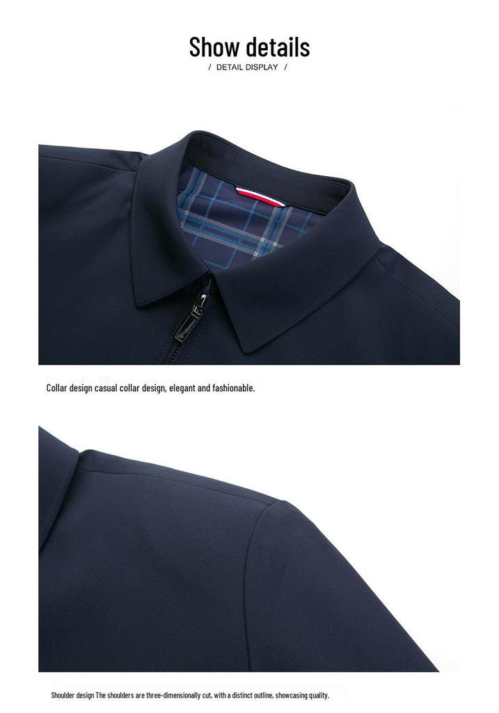 2024 Spring Men's Executive Lapel Jacket - Business Casual Mid-Age Style