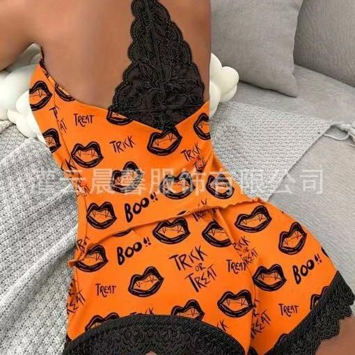 European and American loungewear four seasons new casual pajamas women's milk silk fabric vest sleeveless shorts set