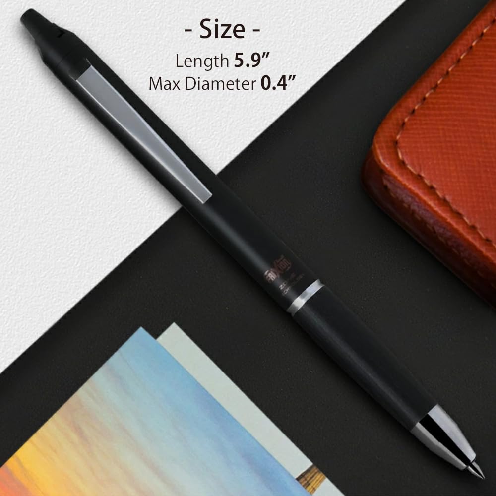 PILOT FriXion Ballpoint Knock LFBKZ2SEFB Pen, Zone, 0.5mm, Black,