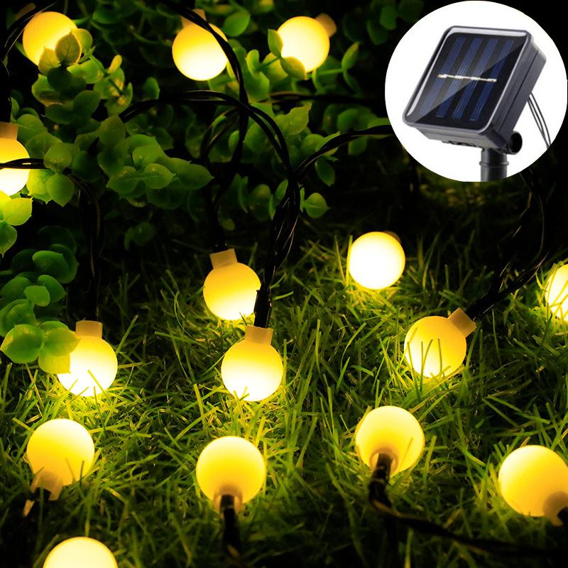 

Светодиодная гирлянда в виде солнечных шаров, праздничные гирлянды, уличный светильник, свадебное украшение для сада, сказочные огни, украшение для новогодней елки 5M 20LEDs
