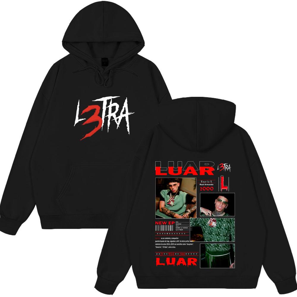 

Hot Sale Rapper Luar La L Album L3TRA Clothes Hip Hop Fashion Casual Hoody Couple Winter Tops Classic Wear Oversized Streetwear 3XL