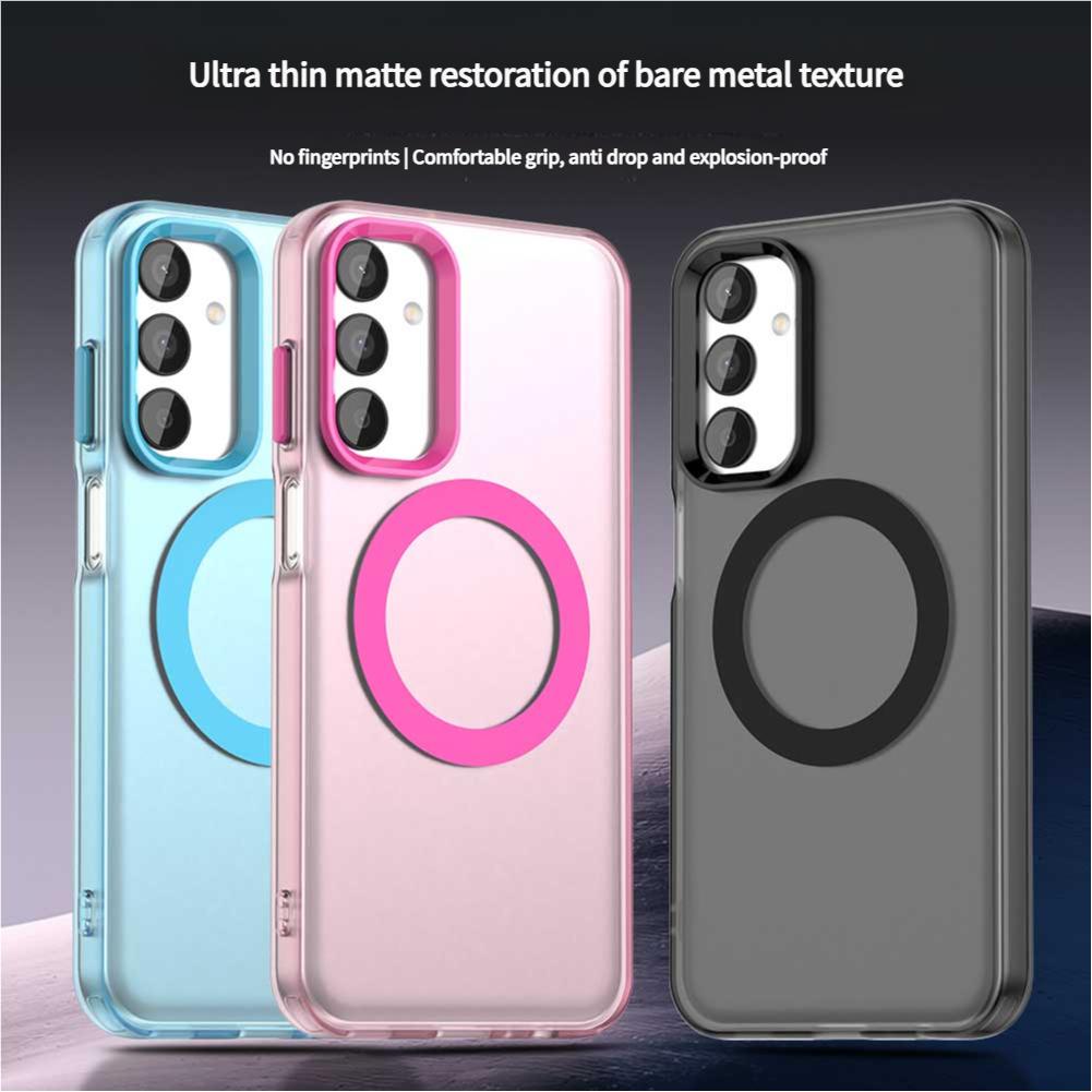 Magsafe Matte Phone Case For Samsung Galaxy M55 C55 F55 5G Protective Case Magnetic Wireless Charging Shockproof Back Cover