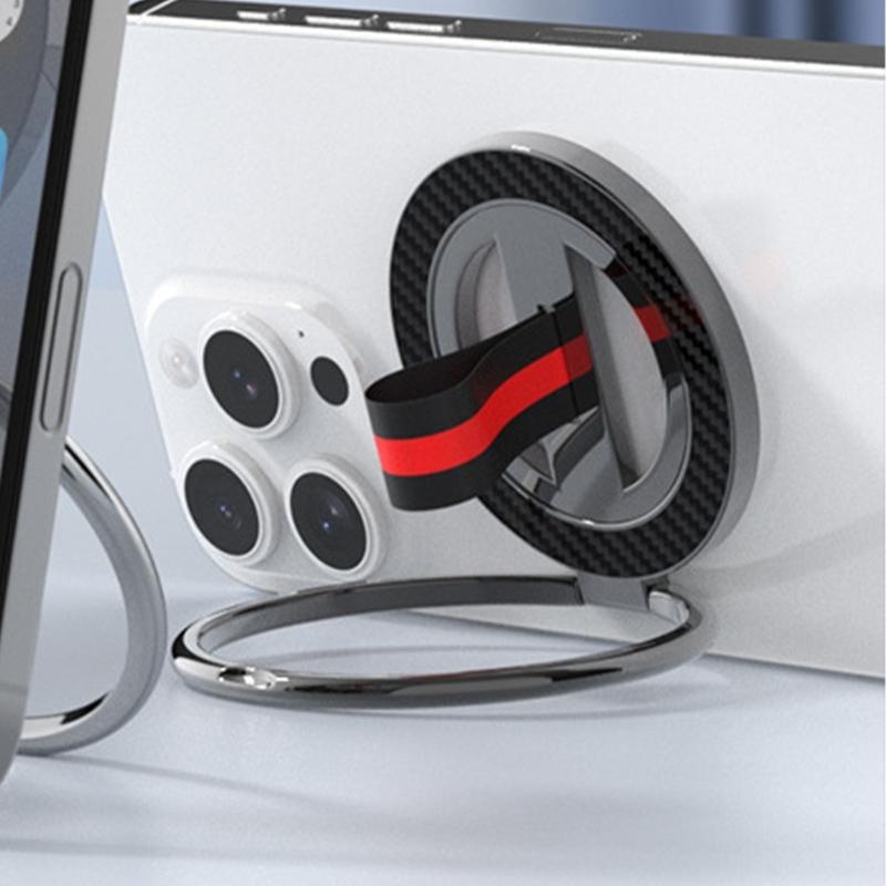 Dazzling Design Magnetic Phone Holder with Full Rotation Capability Foldable Metal Construction for Desks