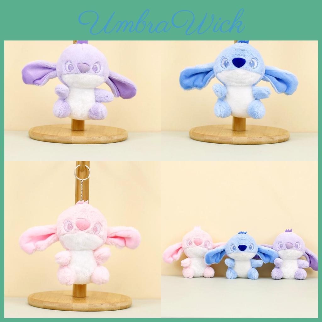 Adorable Stitch Plush Keychain Purple Cute 12cm Short Plush Toy For Bags