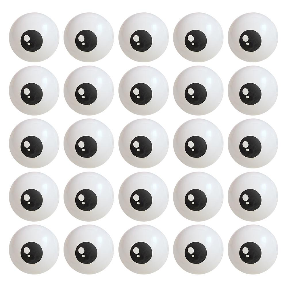 50Pcs Funny Eye Latex Balloon White Black Cartoon Eyes Halloween Eye Balloon Children's Birthday Party Balloons 5inch