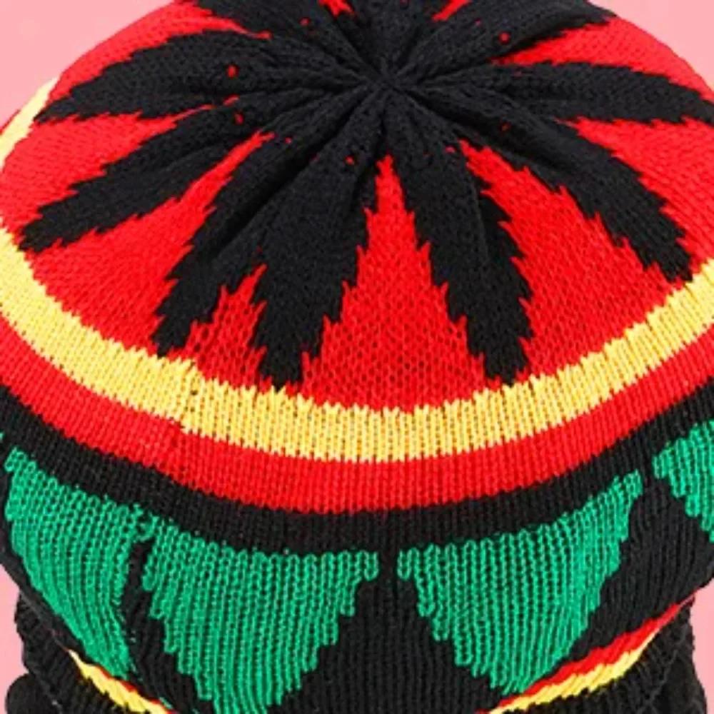 Fake Braids Dreadlocks Beanie Hat Jamaican Rasta Reggae Cap Crochet Knitted Skull Cap Unisex Men Women Halloween Christmas Party