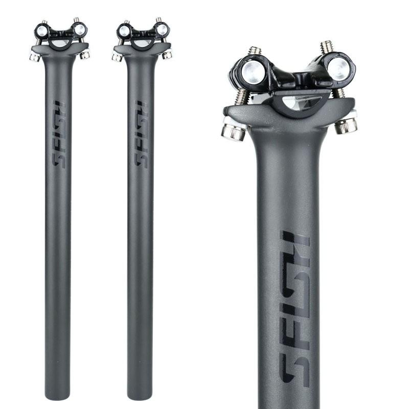 Carbon Fiber Bicycle Seat Post Mountain Road Bikes 27.2mm 30.8mm 31.6mm Diameter 350mm 400mm Length