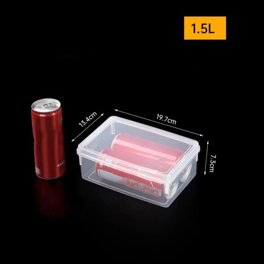 

Resuable Transparent Storag Box Rectangular Food Grade Kitchen Storage Box Multifunctional Food Sealed Case Kitchen Organizer