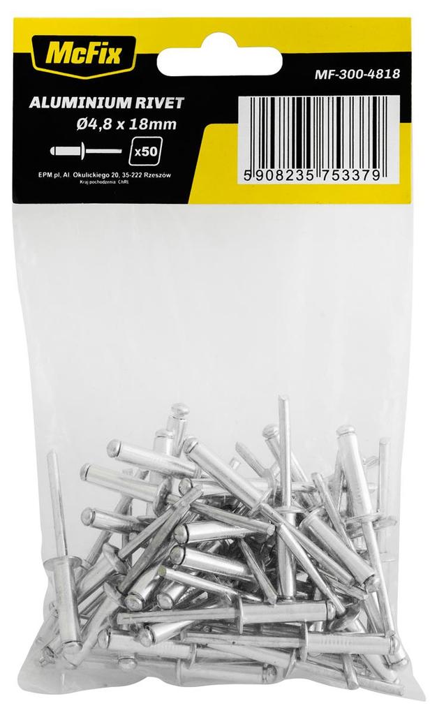 Aluminum Rivets Op-50 Pcs 4.8*14Mm - Mf-300-4814