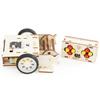 Assembled Wooden Remote Controlled Snake Combat Vehicle With Roller Set Toy
