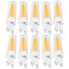 10pcs G9 3W Light Bulbs for Household Wall Light Ceiling Lamp AC 110V (Warm White)