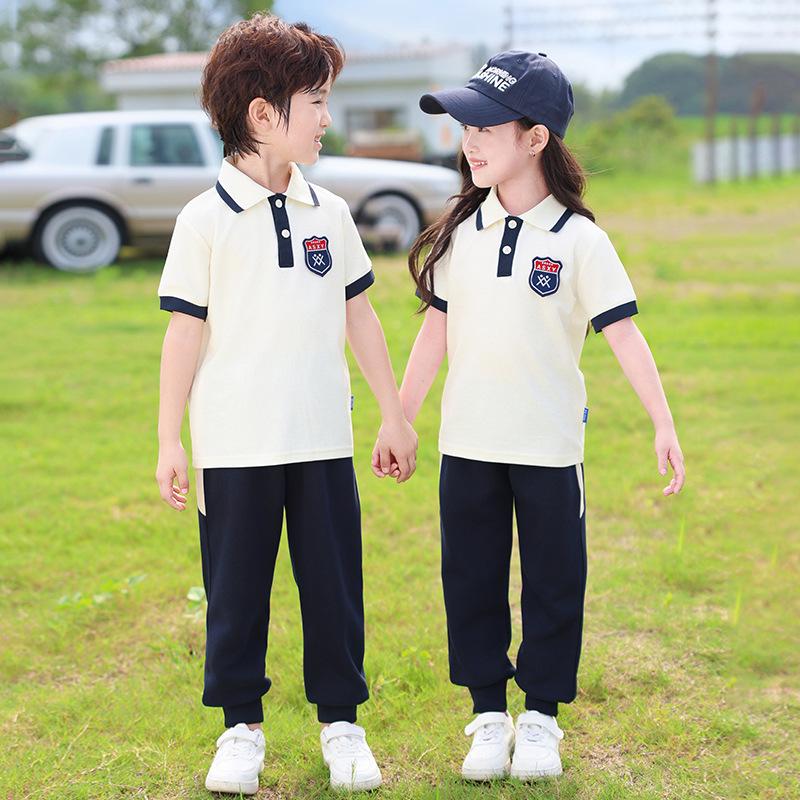 Primary School Three-Piece Baseball Uniform Set for Spring and Autumn - First Grade and Kindergarten.