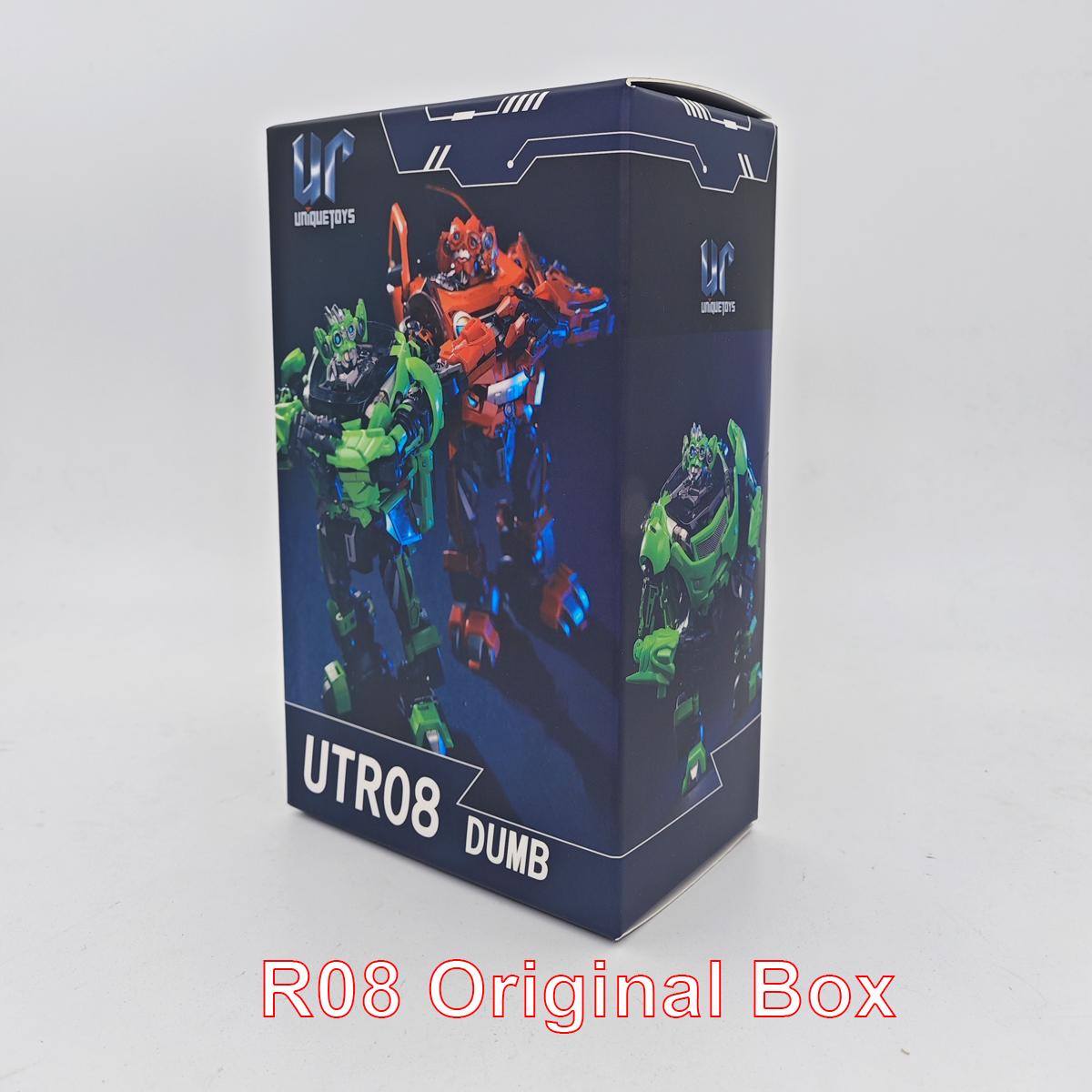 UT Transformation Unique Toys UT-R07 UT R07 R08 UT-R08 13cm Mudflap Dumber Trax Twins Alloy Action Figure Robot