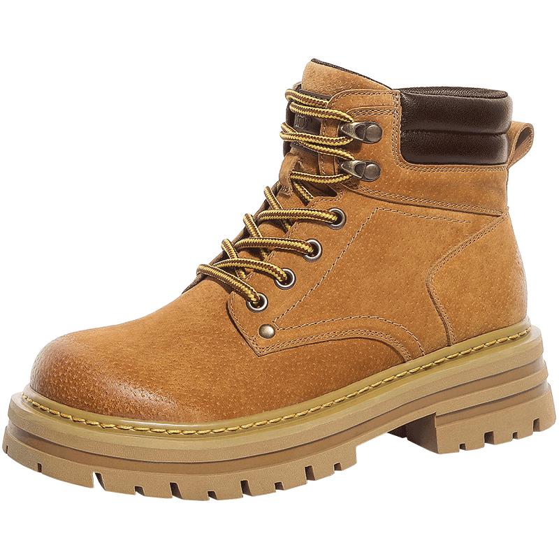 Camel Hill Classic Suede Work Martin Boots