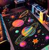 Darkness Art Galaxy Starry Night Carpet Playroom Floor Mat Kids Bedroom Decor Non Slip Rug Audio-Visual Room Floor Mat Door Mat