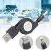 Stretchable USB To 4.0x1.7mm Plug Charging Cord Retractable Power Cable For 5V Mini Fan Speakers Game Consoles