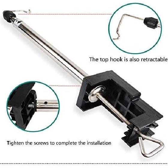 Flex Shaft Motor Hanger for Rotary Tool, Retractable Electric Mill Stand Clamp Grinder Accessories flex shaft stand rotary grinder hanger, flex shaft
