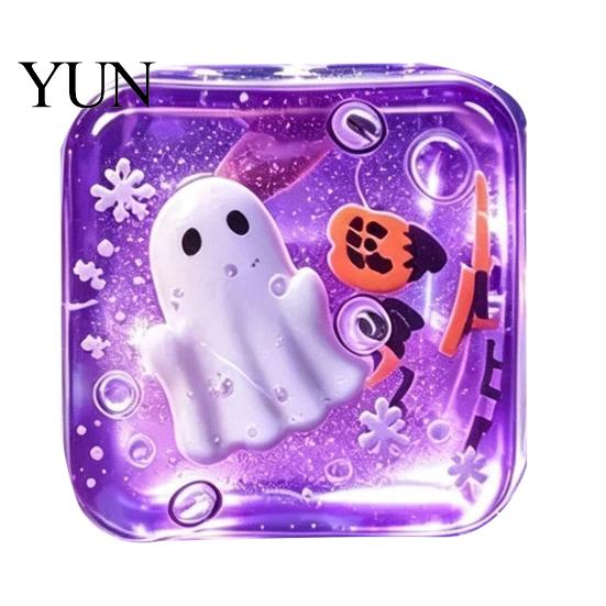 Ice Cube Squeeze Toy Stress Relief for Halloween Christmas, Anxiety Reduction Toy, Slow Rising Clear Sensory Holiday Gift Party Favors