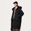 Li Ning Sports Trend Series Casual Simple Comfortable Loose Cold Resistant Warm Outdoor Solid Color Long Down Jacket Women Outerwear Black AYMU192-3