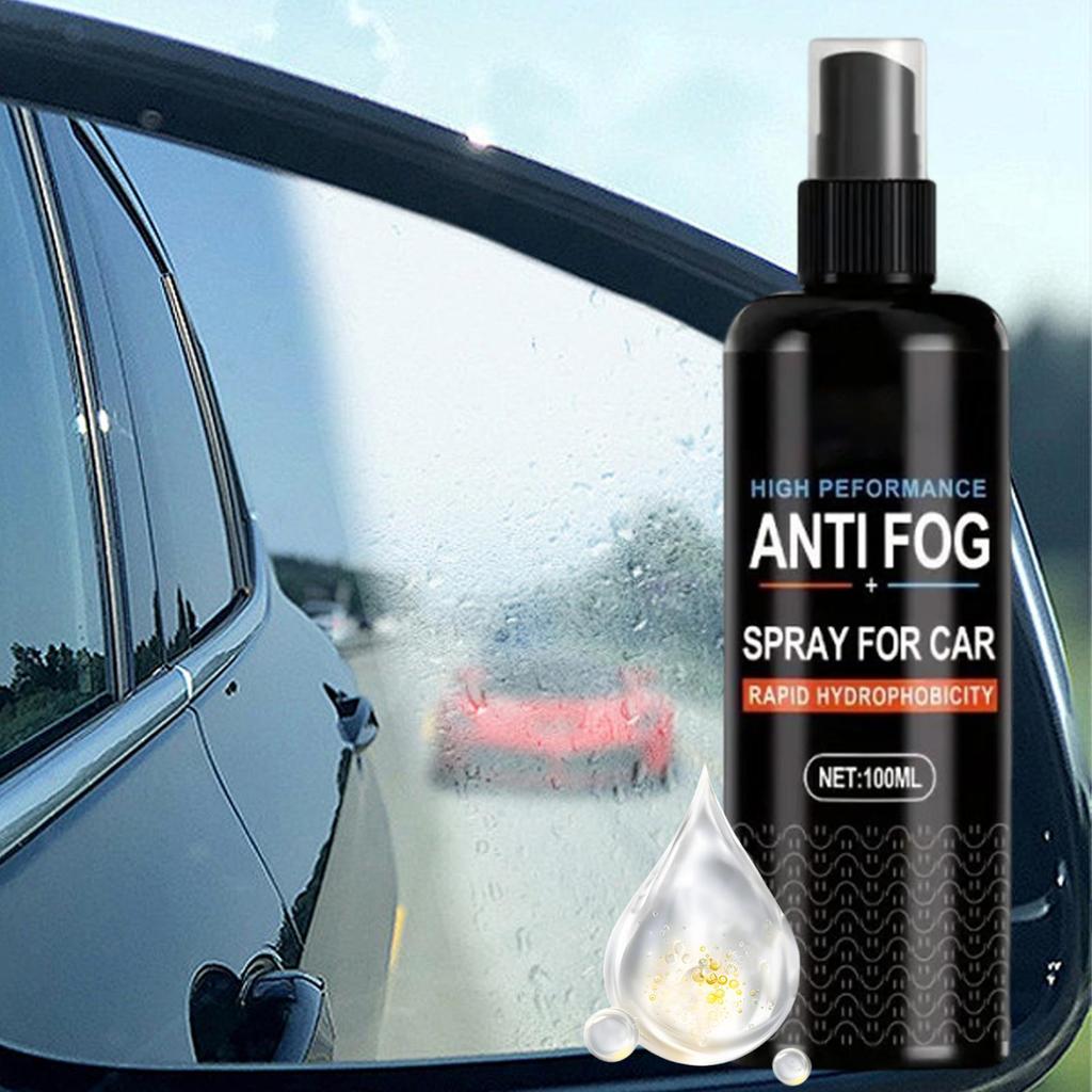 Anti Fog Spray For Windshield 100ml Car Windshield Defogger With Towel Gentle Rainproof Defogger For Windscreen Mirror Window