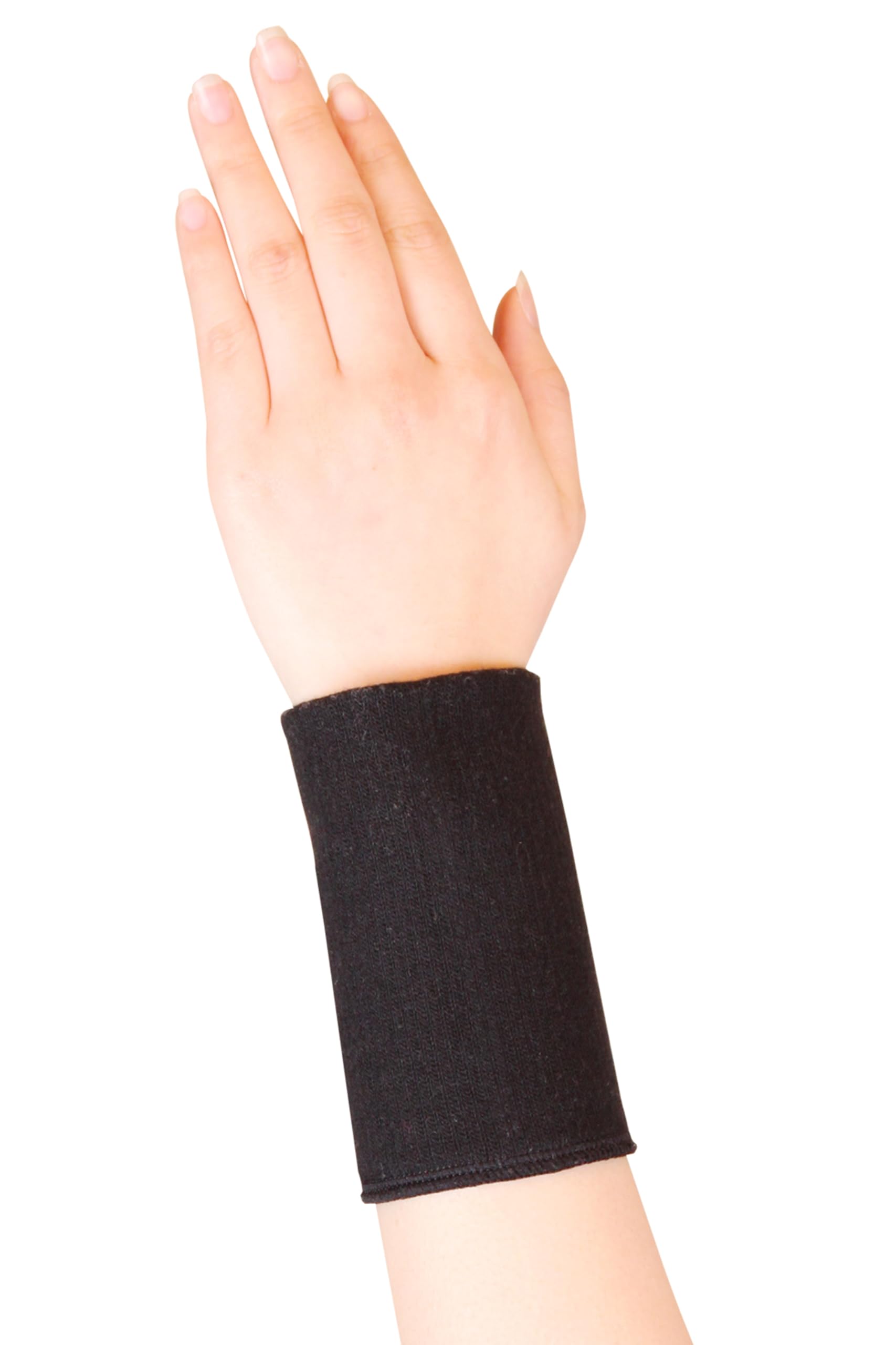 

Wrist Promotes Blood 2 Free Size [IFMIC] Support, Non-Constricting Support, Circulation, Unisex, Pieces, 14-23cm (Black) чорний