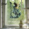 Home Interior Decorations Stained Glass Style Skeleton Fairy Window Hanging Suncatcher Acrylic Decorative Ornament with Butterfly Wings Elegant Party