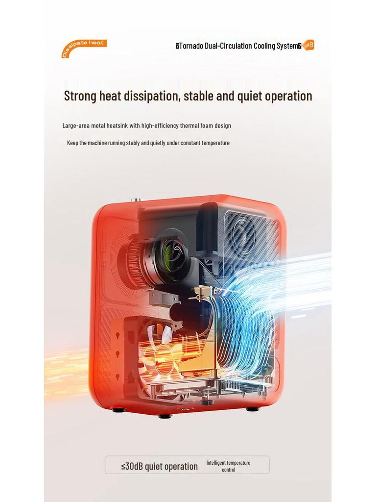 Nuts Micro Y1 Mini Projector - Portable Home Theater & Outdoor Projection