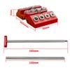 30°/45°/90° Aluminum Pocket Hole Jig Kit, Multi-Angle Drill Guide Set  With Dual Extension Positioning Rods for Woodworking DIY