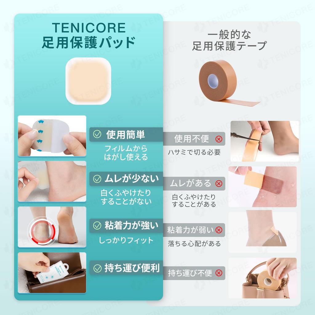 Sheets Case Tenicore Foot Protection Protects the Big Little Sole of the Shoe Blisters Shoe Blisters Prevention Hydrocolloid Cushioned and Shock