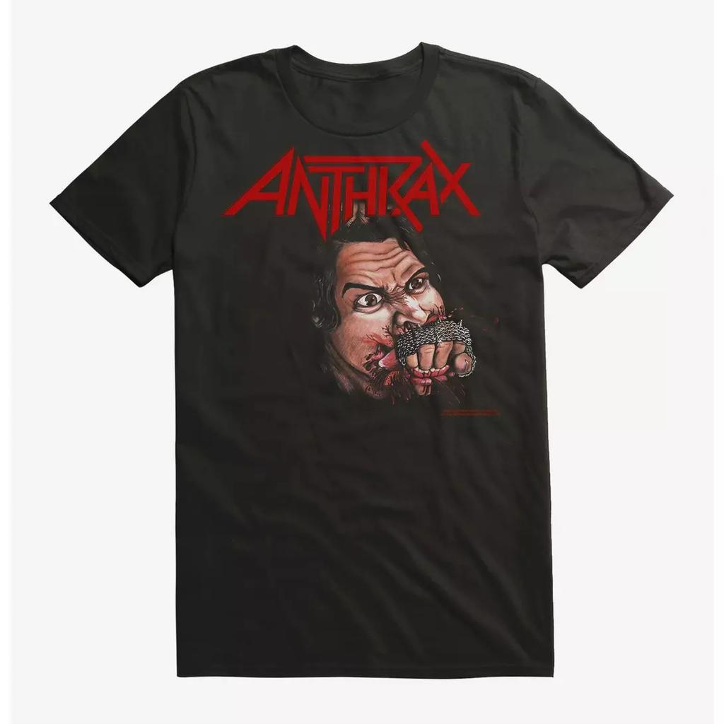 Anthrax Faust Voller Metall Band T-Shirt Baumwolle Grafik T-Shirt Unisex Unisex Sommer Streetwear