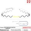 Black Facial Cleansing and Makeup Hair Band Instant Noodle Wavy Steel Wire Hair Band, Hair Clip