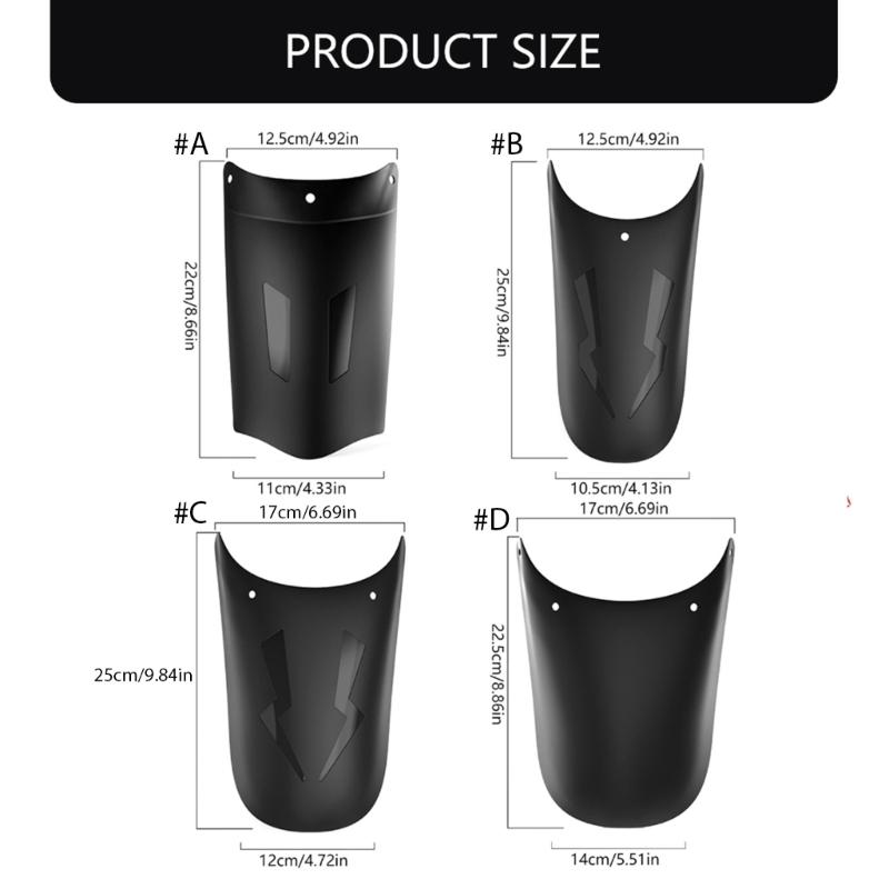 Motorbike Wheel Extension Fenders Mudguard for Effective Dirt and Water Deflection Easy Install Improved Bike Aesthetics