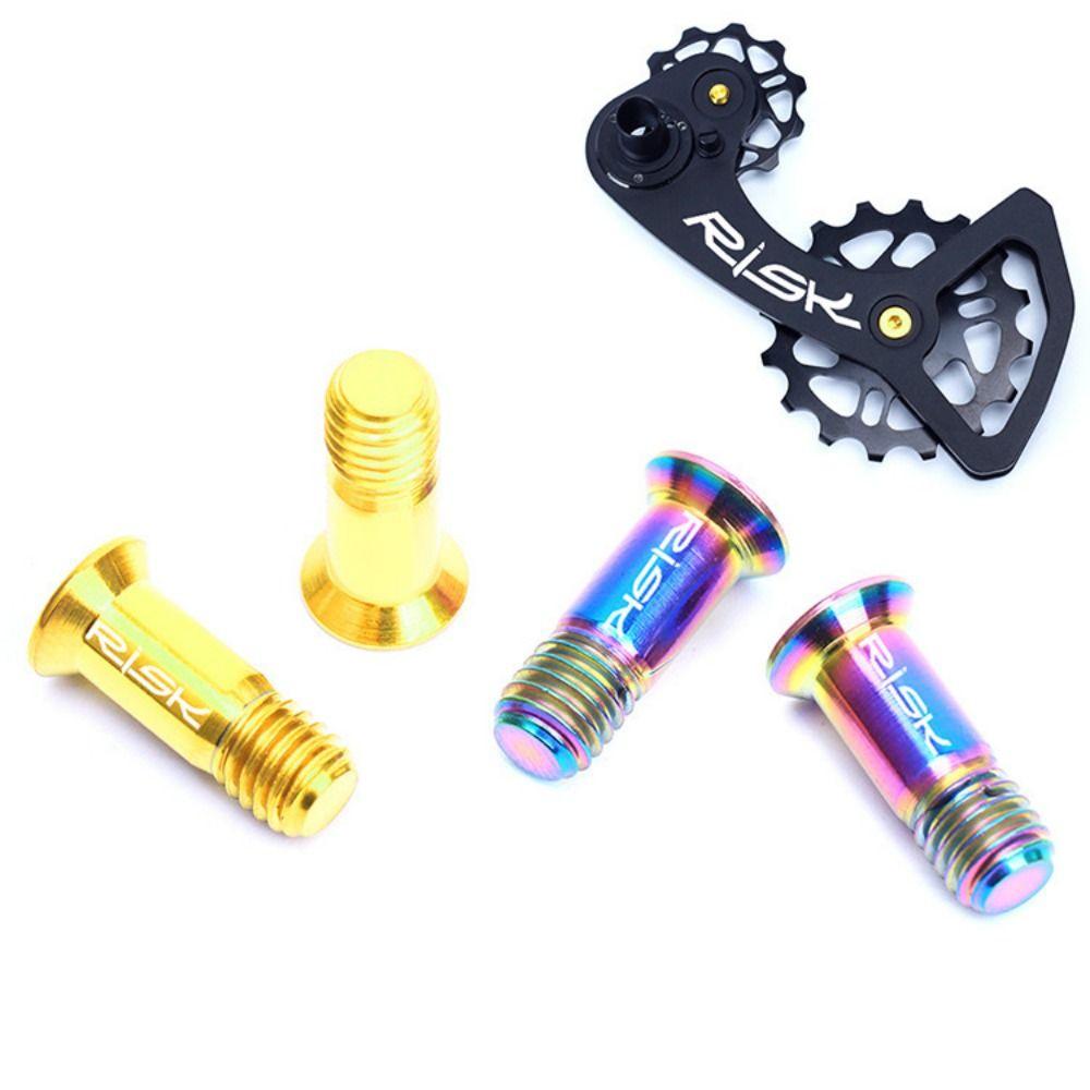 

2 шт. M5×14,2 мм болты заднего переключателя передач для велосипеда, болты крепления шкива заднего переключателя передач для горного шоссейного велосипеда золотой